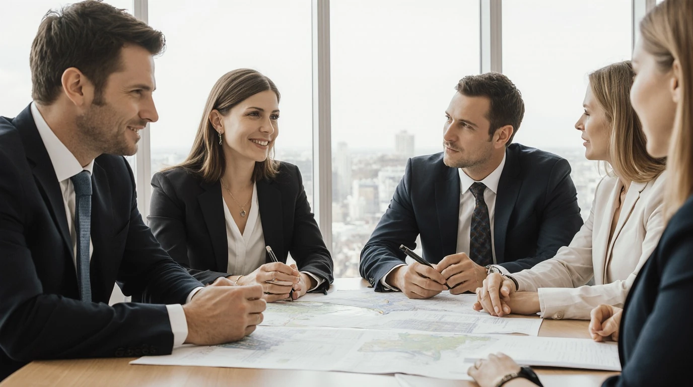 Equipo directivo de Tactica en sesión de análisis